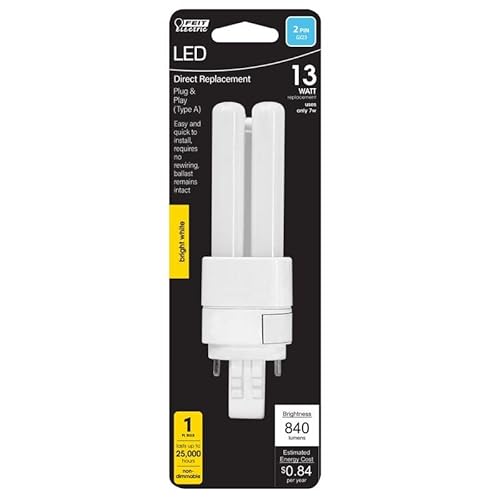 Feit Electric PL GX23-2 LED Light Bulb Bright White 13 Watt Equivalence 1 pk -  BPPL13835/LED