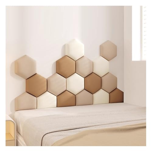 Paneles de Pared Acolchados anticolisión, Adhesivos 3D autoadhesivos, decoración de cabecero para Camas Individuales y Dobles (Multicolor, 02, 180 x 105 cm)