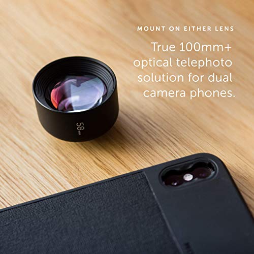 Moment Tele Lens - 58mm Attachment Lens for iPhone Pixel Galaxy OnePlus Phones - Thumbnail 4