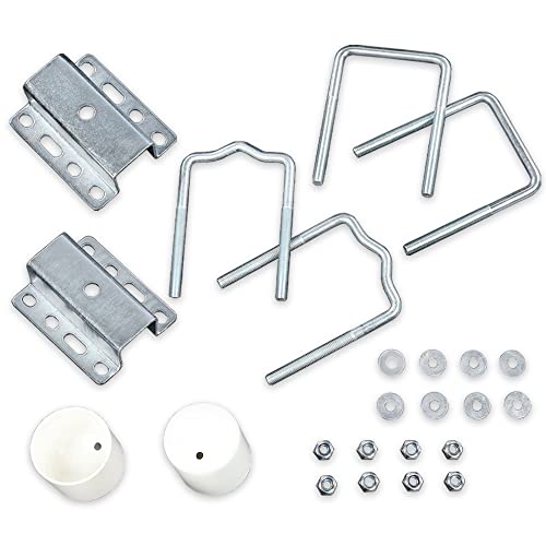 GRAND ORANGE Boat Trailer Galvanized Universal Guide Pole and Post Mounting U Bolt Kit