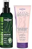 FRESH FEET and FRESH BREASTS Bundle! 4 oz Natural Anti-Bacterial Odor Fighting Spray w/Essential Oils Paired with Fresh Breast 3.4 oz Womenâ€™s Antiperspirant! (By Creator of Fresh Balls)