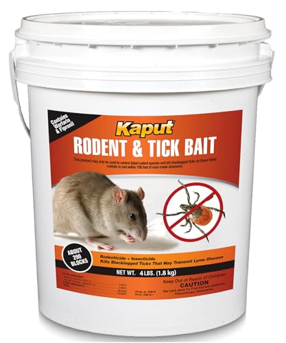 Kaput Rodent & Tick Bait Blocks 4 Lb EPA‑Approved