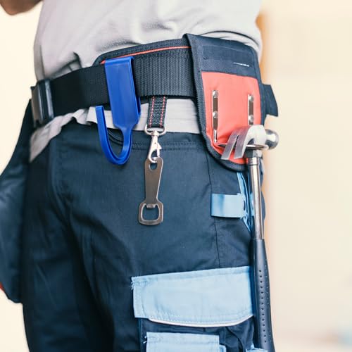 AceOrbit 3 Pcs Concrete Finisher Tool Belt Tool Hook for Work Belts, Durable Holder for Tools, Hammer, Drill, or Electrical Accessories