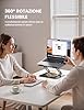 Lamicall Supporto PC Portatile - [360° Rotazione] [Base Migliorata, Più Stabile] Porta PC Alluminio Pieghevole, Altezza & Angolo Regolabile, Ventilato Supporto Ergonomico per Laptop da 10-17,3"