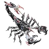Shadowstrike - Maqueta de escorpión de metal 3D, 1073 piezas, robot mecánico de escorpión, rompecabezas de metal con articulaciones móviles, modelo futurista de metal para coleccionistas y aficionados