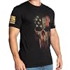 Grunt Style American Reaper 2.0 - Patriotic Skull Graphic Tee, USA, American Flag - Men's Tactical Short Sleeve T-Shirt (Black, Small) #1