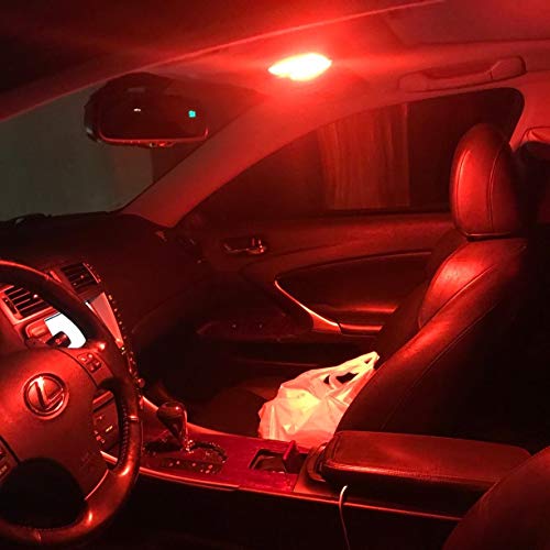 Alla Lighting De3022 De3175 Led Bulbs Xtremely Super Bright 31Mm Can-Bus Festoon De3021 3175 6428 3030 Smd Cars Trucks Led Interior Dome Map Trunk Step Courtesy Lights, Pure Red #TOP13