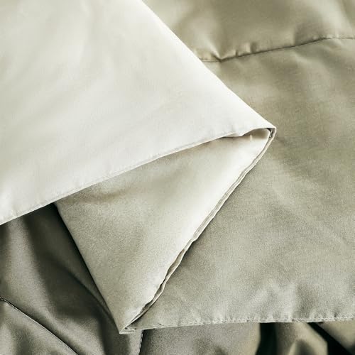 Image of Ac Comforter Single Bed Ombre with Satin Finish 240 GSM - Reversible AC Comforter - Brown Comforter Quilt Duvet Dohar Blanket for Summer 150 x 225cm