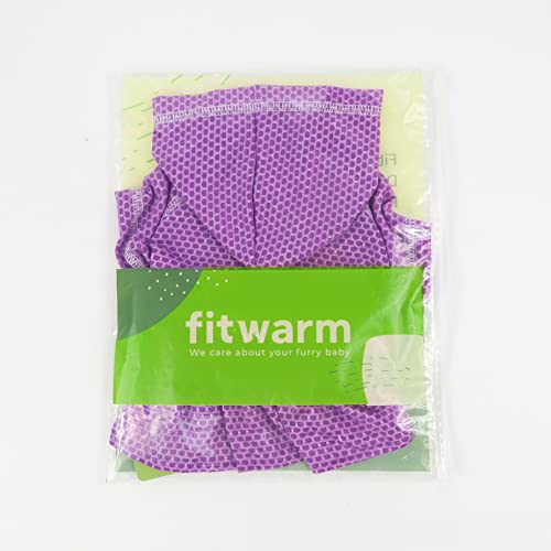 Fitwarm 2 Piece Dog Cooling Shirt And Skirt, Quick Dry Dog Summer Clothes For Small Dogs Girl, Breathable Pet Sun Protection Clothing, Stretchy Cat Outfit, Neon Purple, Xs #TOP7