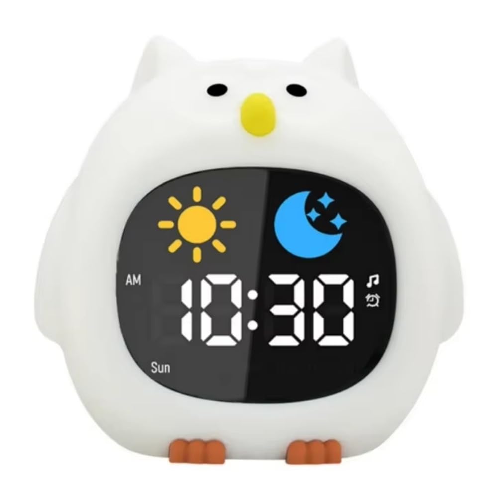 Réveil pour l'entraînement au sommeil tout-petits veilleuse hibou