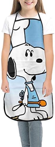 Amazon スヌーピーはコックです キッズエプロン 子供用 おしゃれ かわいい シンプル エプロン ポケット付き ホコリが付くにくい 撥水 男女兼用 エプロン オンライン通販