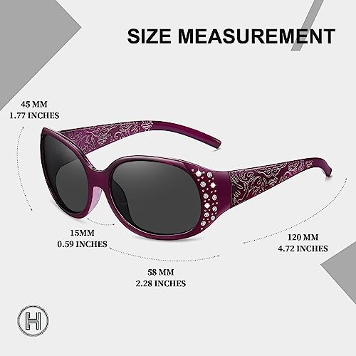 Image of HAOLOTA Polarized Sunglasses for Men Women Designer Driving Glasses Lightweight UV400 Protection