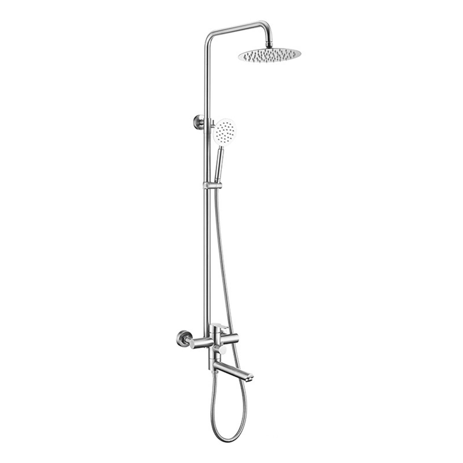 Columna de Ducha con Grifo Bañera Giratorio de 180° Cromado