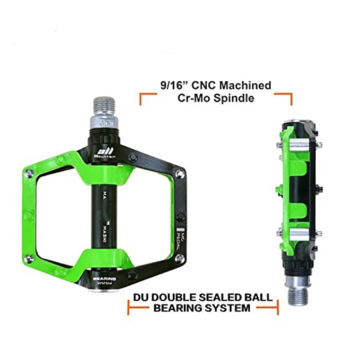 Bicycle Pedal Fit For Road Mountain Bmx Sealed Bearing Cnc Magnesium Alloy Spd Cleats Ultralight Bicycle Parts Modified Parts (Color : Yellow) #TOP2