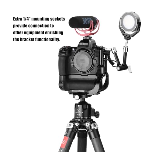 SUNWAYFOTO PNL-Z8Gii L-wspornik do Nikon Z8 z uchwytem akumulatorowym MB-N12 Arca Swiss Plate