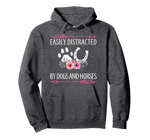 Easily Distracted by Dogs & Horses Women’s Hoodie