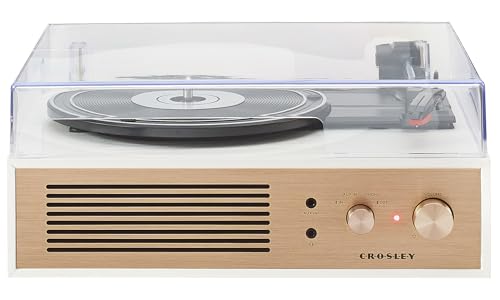 Crosley CR6045A-CR Miles 3-Speed Bluetooth in/Out Record Player Turntable with Built-in Speakers, Crème - Les Beatles, Paul McCartney, John Lennon, RIngo Starr, George Harrison Crosley CR6045A-CR Miles 3-Speed Bluetooth in/Out Record Player Turntable with Built-in Speakers, Crème – Image 7