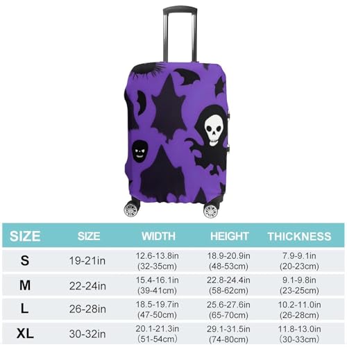 Housse de valise Halloween élastique et lavable anti-rayures taille M - 2
