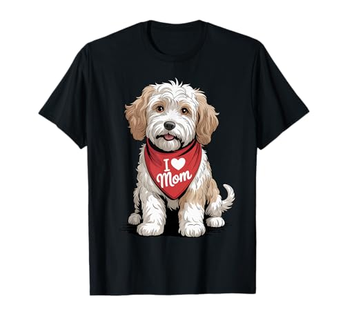 I Love Mom Cockapoo Lover Dog Fête des Mères T-Shirt