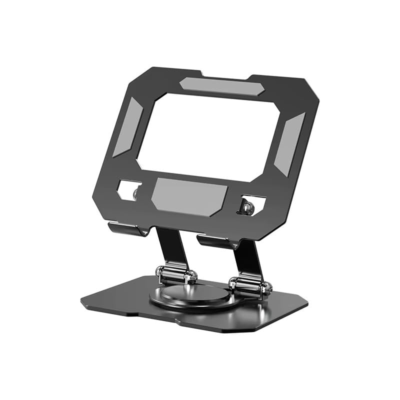 Image of Aluminium Tablet Stand Holder with 360 Rotating Base, Multi Angle Adjustments Compatible for iPad Pro | 11 | 10.9 | 10.2 | Air | Mini, Samsung Galaxy Tab, Lenovo Pad and All Tablets-Black