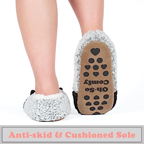 cosyone1997 Cute Animal Slippers for Kids Girls Women, Fuzzy House Socks with Soft Anti-Skid Soles - Unique Gifts for Mom and Animal Lovers!