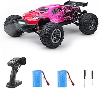 Rhybor 46 km/h Remote Controlled Car 1:10 RC Car Offroad Monster Truck Remote Control Car 4WD RC Car with 30 Minutes Playtime Remote Control Car Toy for Children and Adults