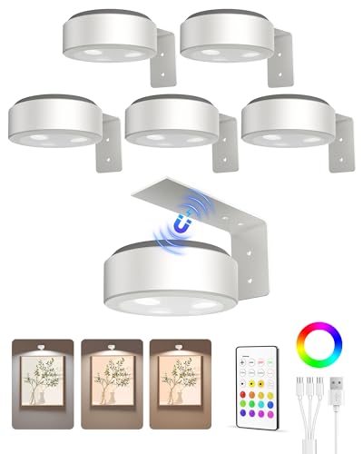 EZVALO rechargeable picture lights with remote (6 pack)