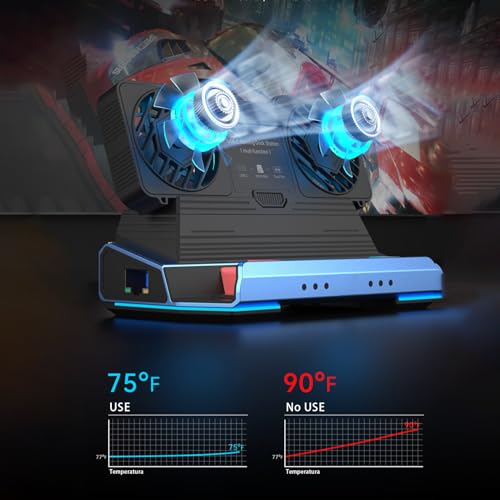 14-in-1 Docking Station for Steam Deck, ROG Ally X & Legion Go, Dual Cooling Fan USB C Docking Station with HDMI 4K 60Hz, 1000Mbps, 4*USB 3.0, USB C 100W PD, SD TF Slot by Diyeeni - Image 2