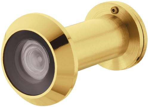 cyclingcolors Spioncino per porta, Startec, color ottone, trattato PVD, 16mm