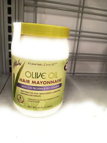 Vitale Olive Oil Hair Mayonnaise with Oat Protein & Pro Vitamins, 30 oz, Moisturizing Hair Treatment image 2