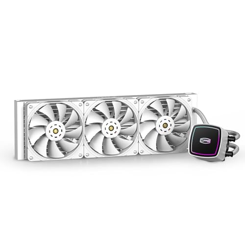PCCOOLER DE360 CPU Liquid Cooler with ARGB Dual Pump and Powerful Cooling...