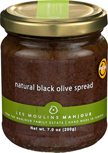 Les Moulins Mahjoub, Spread Black Olive Organic, 7 Ounce