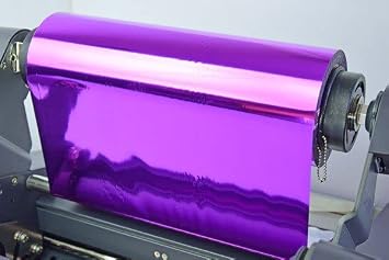 Pink Metallic Foil Laminating Toner Reactive Fusing Foil 12.6" x 984, 3" Core - Flaring Foil - Sleeking Foil - Digital Foil for DUPLO DFL-500 Q-Topic