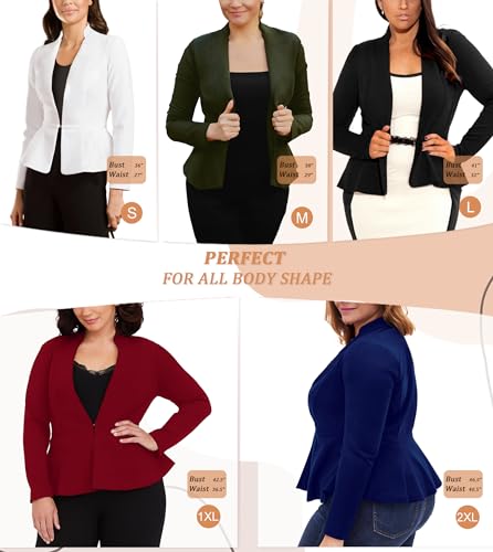 Hybrid & Company Versatile and Modern Women's Nylon Ponte De Roma Open Blazer Jacket4