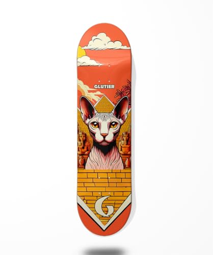 Glutier monopatín Skate Skateboard Deck Tabla Cat Legado 8.375