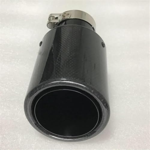 Tuyau d'échappement carbone mat 101mm parfait pour les rassemblements auto