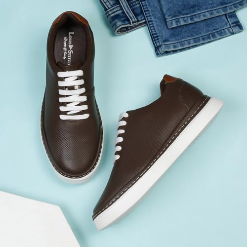 Image of LOUIS STITCH Play Men's Egyptian Black Fashion Sneakers for Men All Day Comfortable Wear (SNK-FSD)