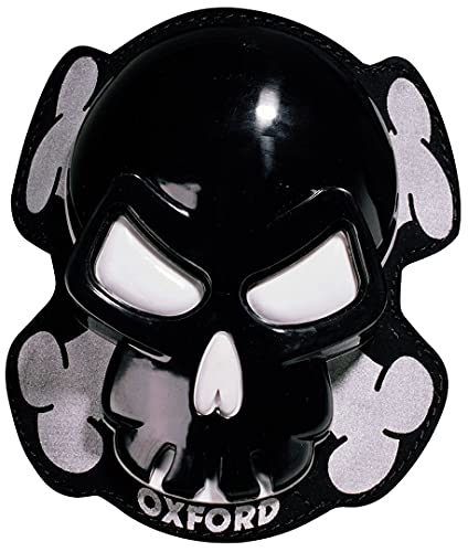 Oxford OX683 Skull Motorcycle Knee Sliders Black