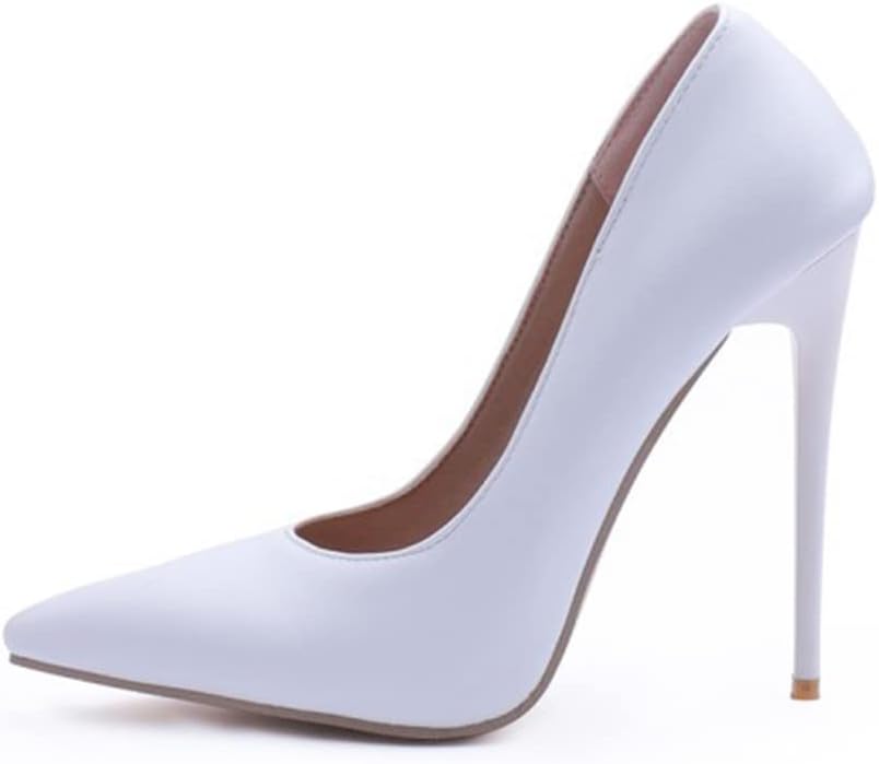 Amazon.co.jp: Court Shoes Women's High Heel Sexy Pointed Toe Stiletto Heel  Dress Coat Shoes Black High Heel Party Wedding Club,White,45 : Home u0026  Kitchen