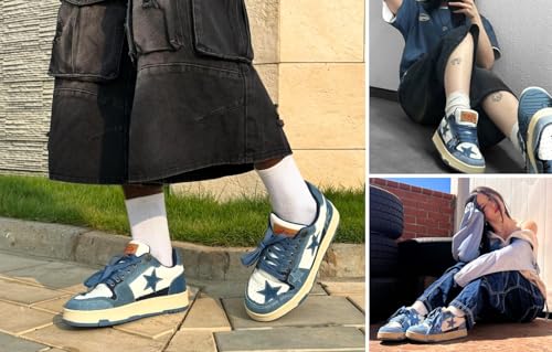 Aelfric Eden Sneakers Starry Climb Stars Casual All-Match Denim Skate Shoes Lace-up Sneaker2