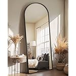 Delma Arched Mirror Full Length,56"x20" Standing Mirror,Large Floor with Stand for Wall Entryway Door Bedroom Bathroom Living Room