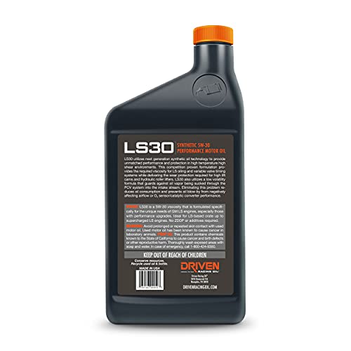 Aceite para motor sintético 5W-30 Driven Racing Oil LS30 miniatura 3