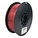 ZIRO PLA Filament 1.75mm, Transparent Red 3D Printer Filament, Bright Pure Color Semi-Transparent Spool, Dimensional Accuracy +/- 0.03mm, Clear PLA Fits for Most 3D Printing FDM Printers, Red