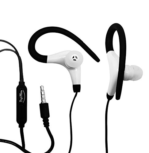 Computación, Wireless DupliMax, Audífonos Manos Libres Deportivos, Conector Universal 3.5 mm, Gancho de Goma Suave, Color Negro.