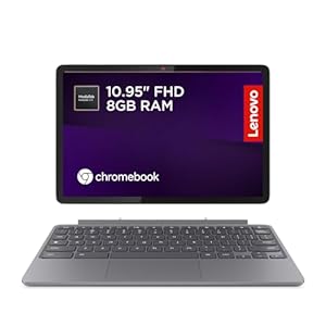 Lenovo IdeaPad Chromebook Duet | 11 Inch FHD+ 1200p Laptop | MediaTek Kompanio 838 | 8GB RAM | 128GB eMMC | Chrome OS | Luna Grey USI Pen 2 | Folio Stand + Folio Keyboard