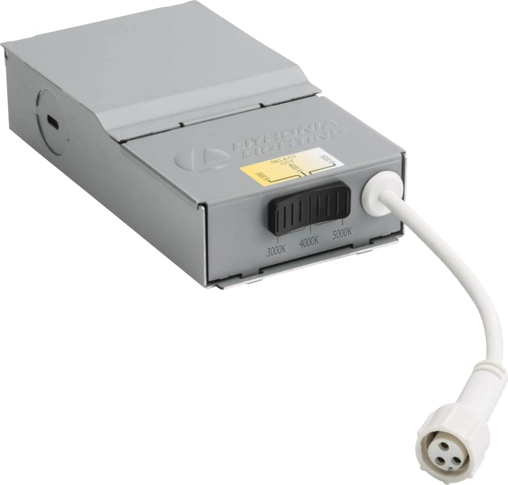 Lithonia Lighting WF4 LED 30K40K50K 90CRI ORB M6 Recessed Wafer Downlight with Ultra Thin Round Trim, Color Temperature Selectable, 3000K | 4000K | 5000K, 4-Inch, Oil-Rubbed Bronze