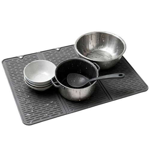 Cubierta De La Sartén Pad Protector | Protector De Encimera Plegable De Silicona Resistente Al Calor, Cojín De Secado Plano De Encimera | Para Home RV Cafe Apartment Farmhouse