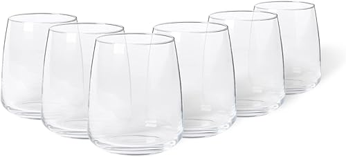 Costa Nova, Colección Vine, vasos de vidrio, juego de 6 vasos, 8 onzas. disponible en Yaxa Peru