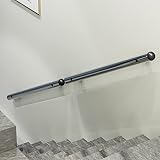 Handlauf Treppe Geländer Treppengeländer Innen Hold Tight Stair Rail/ Outdoor Indoor Wall Decoration Hand Pipe - Porch Hotel Attic Modern Steel Pipe, Wall Mounted Wall Rails For Seniors Kids Non-Slip