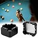Mini AluminumTip Chalk Holder, and Magnetized, Detachable, LubricatesTip, for Billiard Lovers (Black) Pool Table Chalk